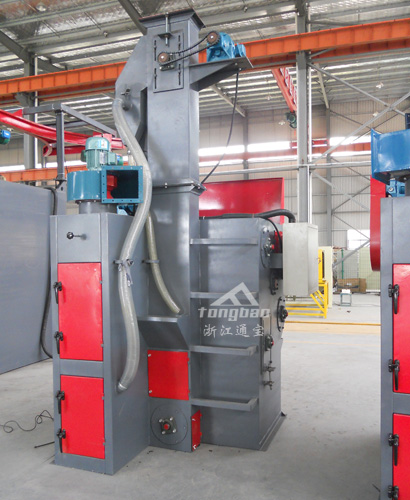 履帶式拋丸機(jī)背面