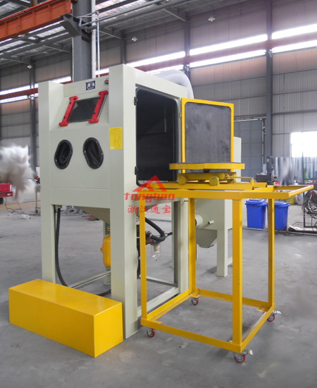 高壓推車轉(zhuǎn)臺(tái)式噴砂機(jī)