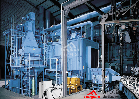 滾筒擺床通過(guò)式自動(dòng)拋丸機(jī)