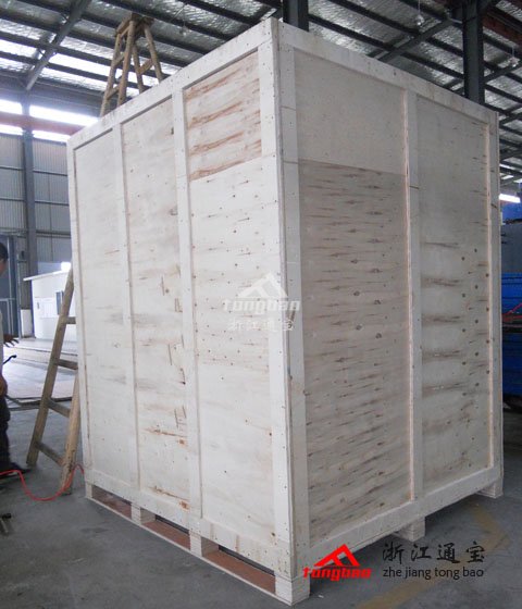 噴砂機裝箱完成